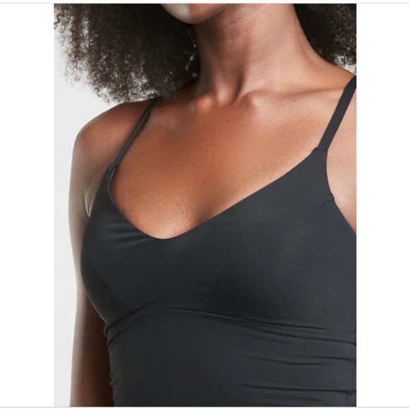 NWT Athleta Black A-C Triangle Tankini Top Swim Quick Dry Surf - Picture 7 of 14